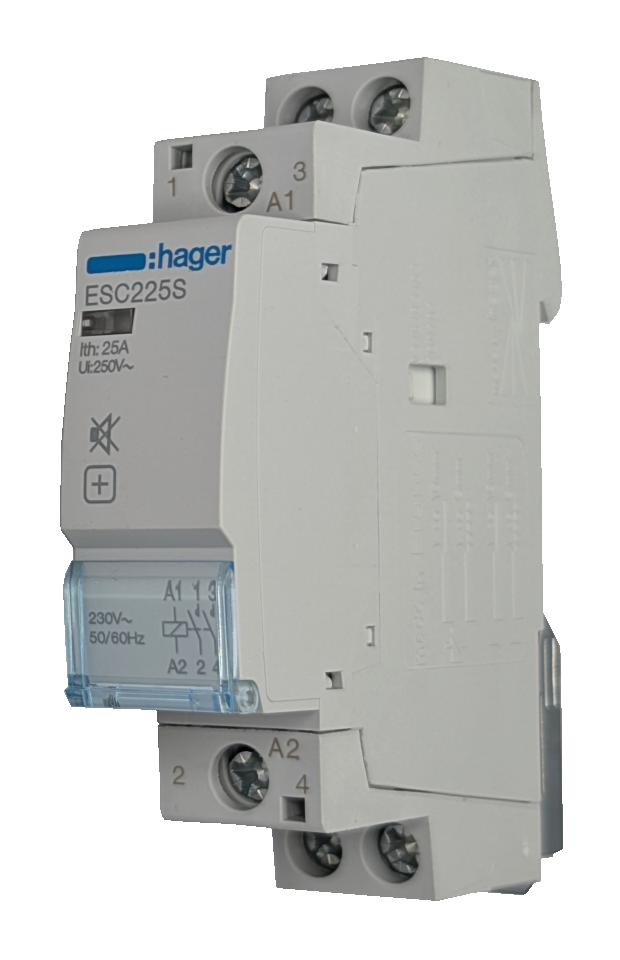 Hager Schütz brummfrei, 25 A, 2S, 230 V