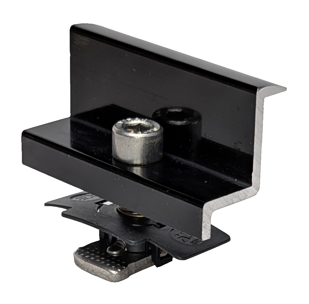 K2 Endklemme schwarz eloxiert, 30 mm - 31 mm