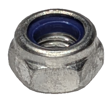 M8 Sechskantmutter mit Polyamidklemmteil niedrige Form Edelstahl A2