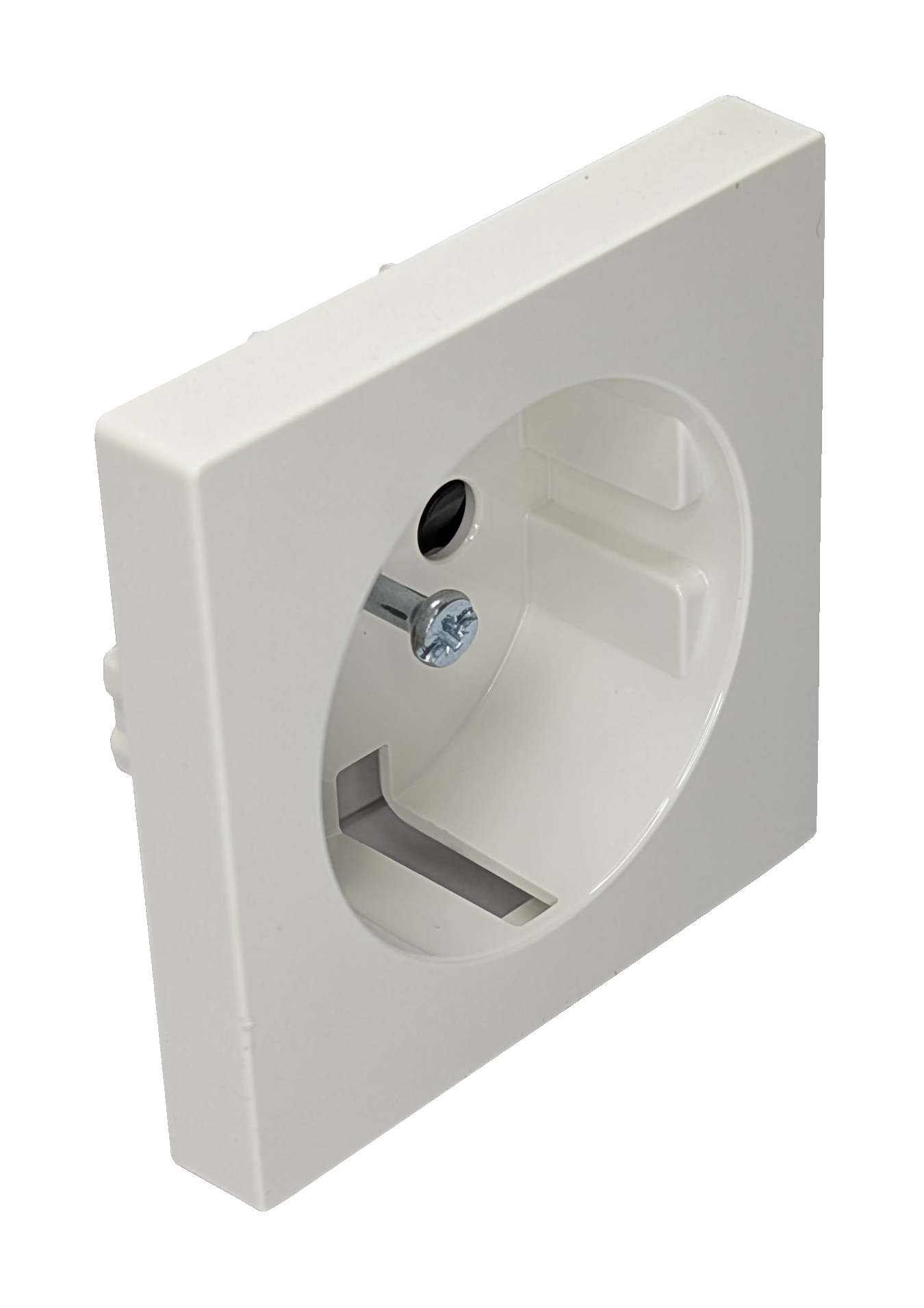 Merten Schuko-Steckdose, erhöhter Berührungsschutz, polarweiß glänzend, System M