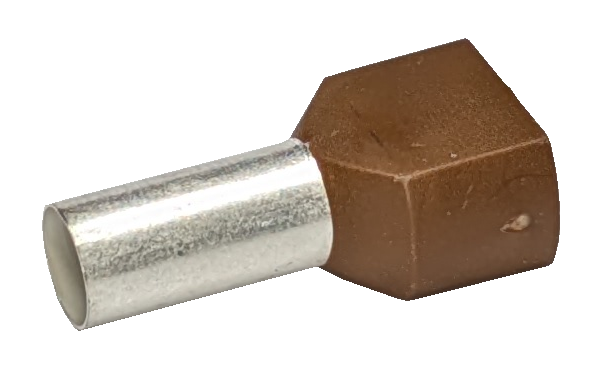 Phoenix Contact Zwillings-Aderendhülse Twin 2x10 mm², braun, 14 mm