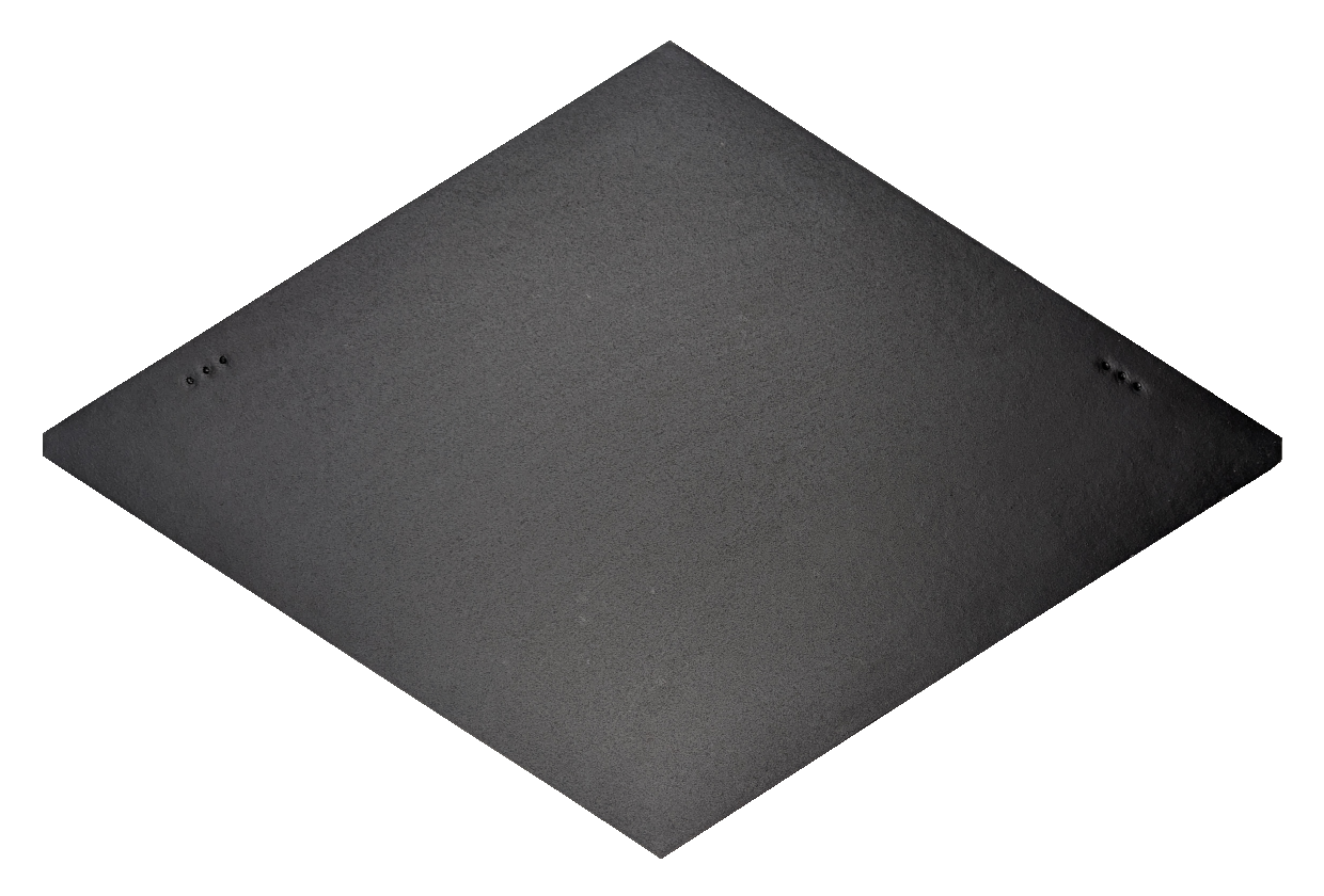 Swisspearl Dachplatte TEC+ ED Rhombus 400 x 440 mm Schwarz