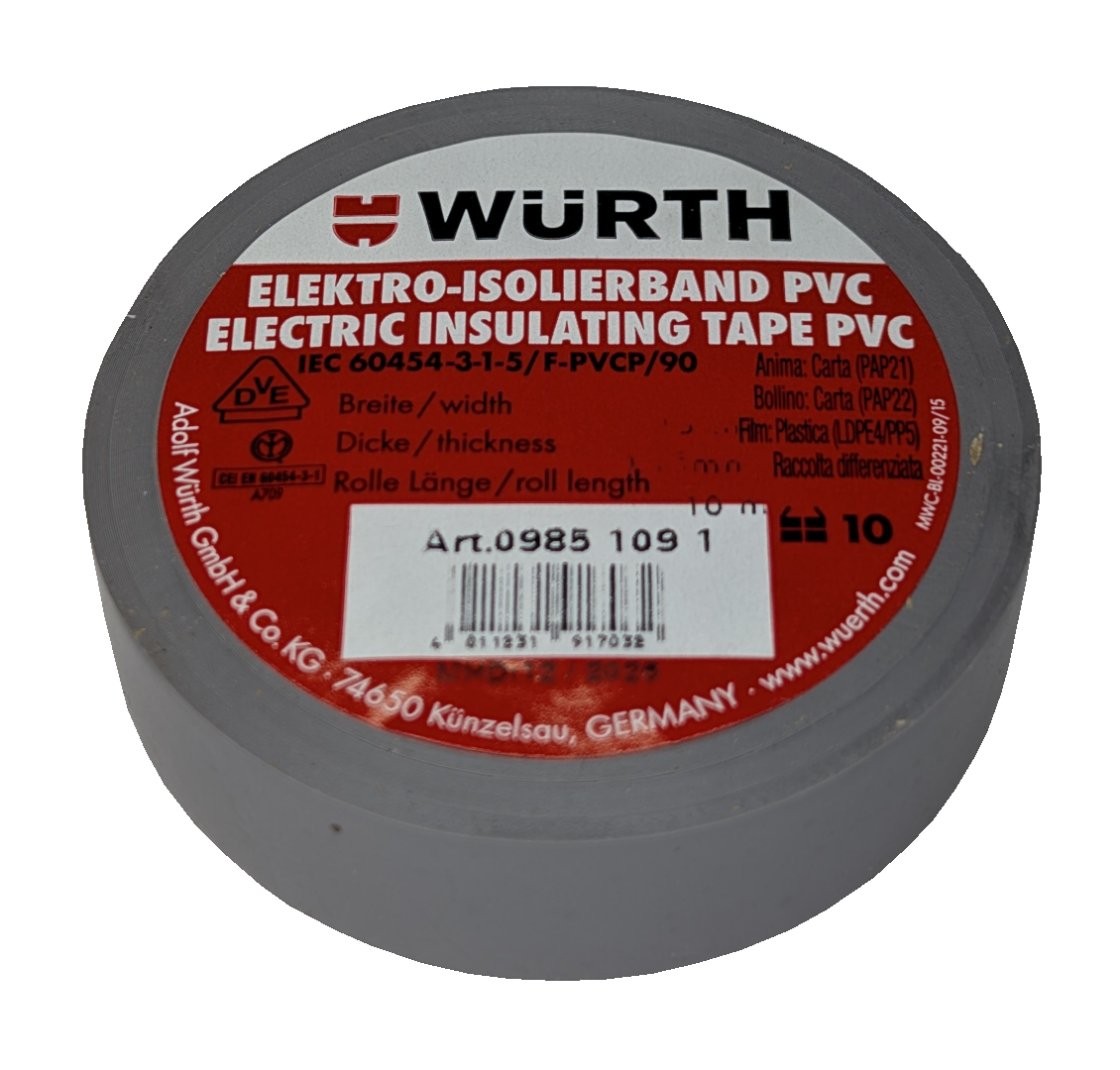 Würth Elektro-Isolierband grau 10 m x 15 mm